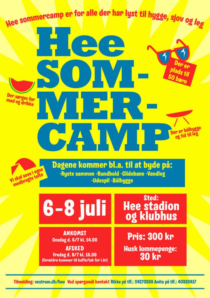 Hee Sommercamp 6-8 juli